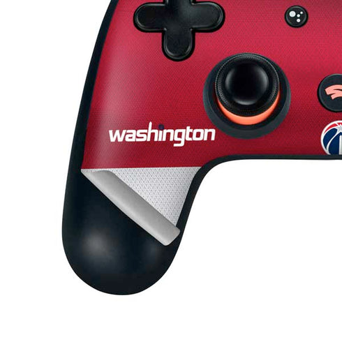 NBA Washington Wizards Jersey Google Stadia Controller Skin